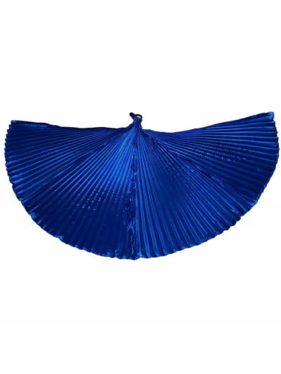 Фото: Плиссированные крылья для восточных танцев Isis на рост 150-175см, синие-1 Плиссированные крылья для восточных танцев Isis на рост 150-175см, синие-1