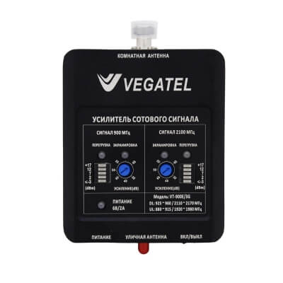 Фото: Усилитель сигнала сотовой связи VEGATEL VT-900E/3G (LED) комплект-4 Усилитель сигнала сотовой связи VEGATEL VT-900E/3G (LED) комплект-4