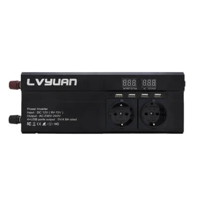 Фото: Автомобильный инвертор Lvyuan 2000 Вт 12В-220В-1 Автомобильный инвертор Lvyuan 2000 Вт 12В-220В-1