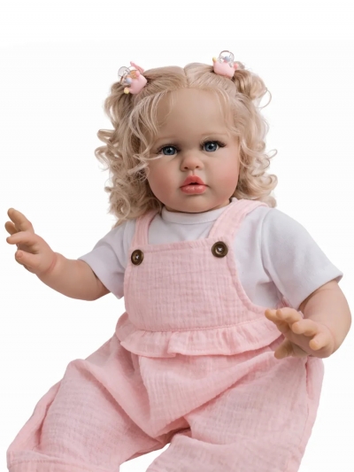 Мягконабивная кукла реборн Эмма, 60 см-3