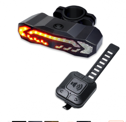 Задний фонарь для велосипеда Velotail с сигналами поворота и противоугонной сигнализацией 5 в 1-1